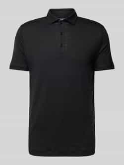 OLYMP Level Five Regular fit poloshirt van een mix van linnen en elastaan