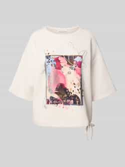 Christian Berg Woman Sweatshirt met 1 2-mouwen en tunnelkoord