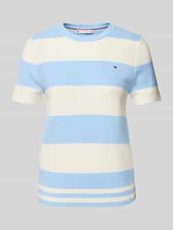 Tommy Hilfiger Gebreid shirt met logostitching model 'RUGBY'