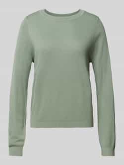 Q S designed by Trui met ronde hals in tricot-look