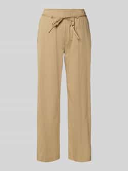MAC Straight leg stoffen broek met verkort model 'CHiara'