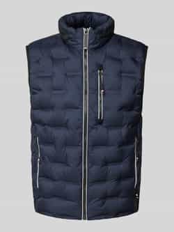 Tom Tailor Regular fit bodywarmer met opbergvak voor capuchon in de kraag
