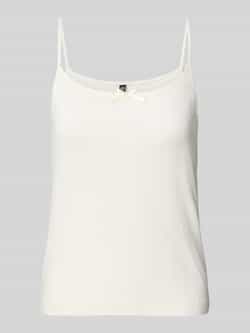 Pieces Slim fit top met bandjes van puur katoen model 'MARIE'