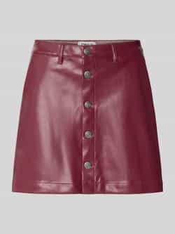 Only Rok in A-lijn in leerlook model 'AMAZING-LIORA'