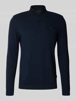 Bugatti Slim fit poloshirt met labeldetail