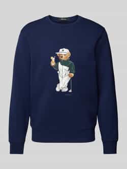 Polo Ralph Lauren Sweatshirt met motiefprint en ronde hals