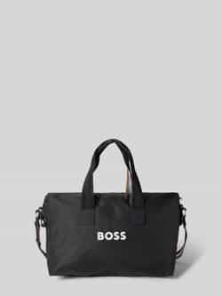 Hugo Boss Rubberized Logo Duffle Tas Black Heren