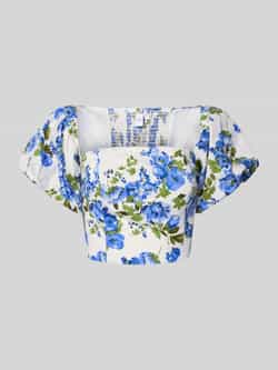 YAS Korte blouseshirt met vierkante hals model 'SIENNA'