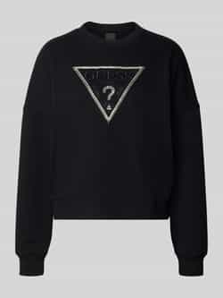 Guess Sweatshirt met logo en siersteentjes model 'RACHELE'