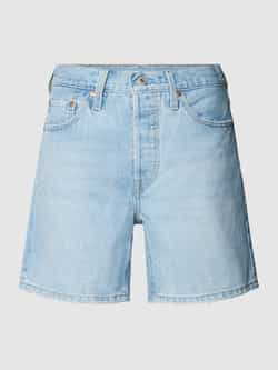 Levi's Bermuda 501 Mid Thigh Short Met franje bij de zoom