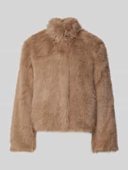 Vero Moda Regular fit jack van imitatiebont met opstaande kraag model 'MONROE'