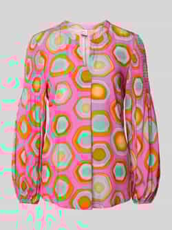 Emily Van den Bergh Blouse van viscose met all-over motief