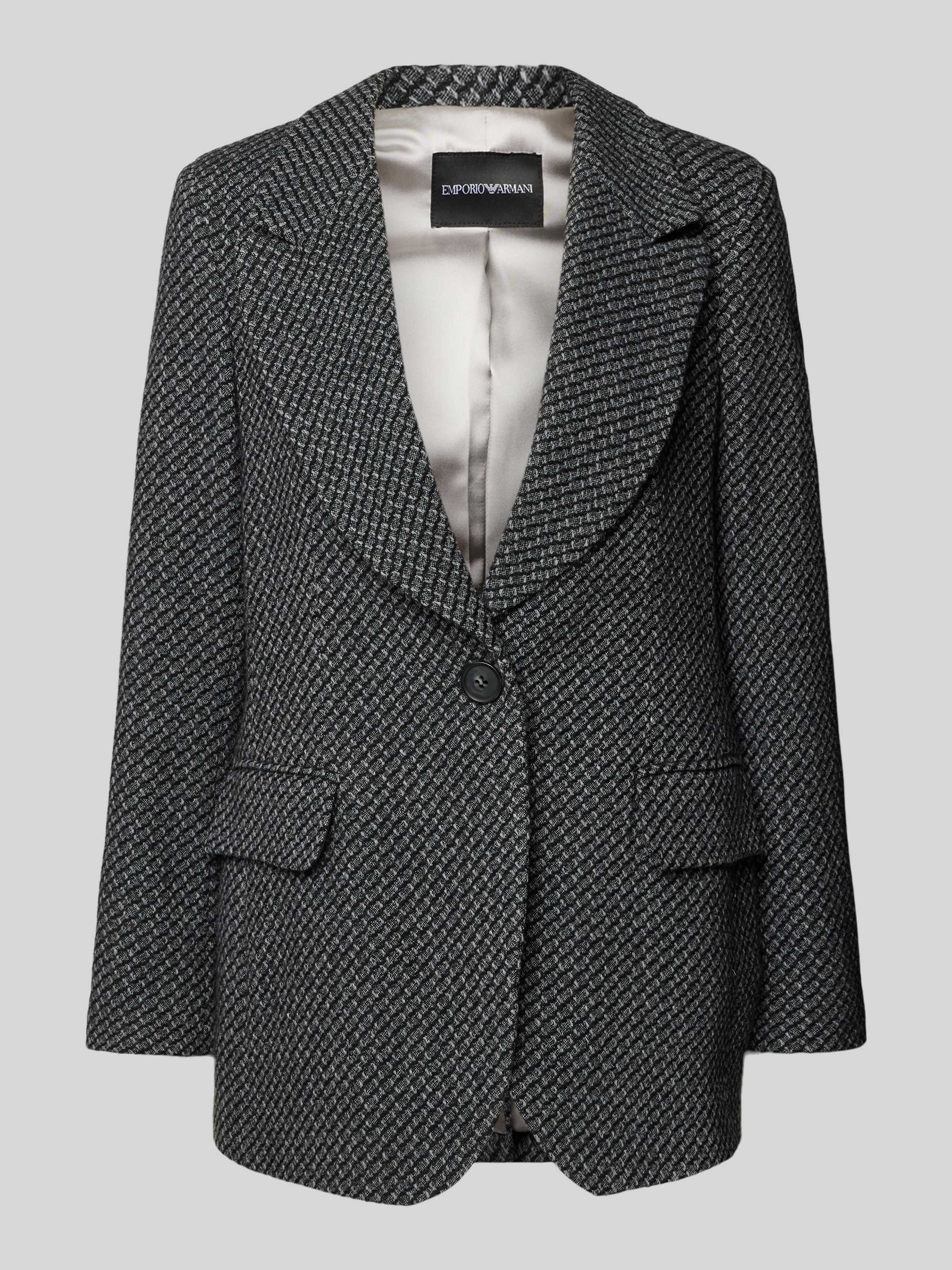 Emporio Armani Wollen blazer met klepzakken