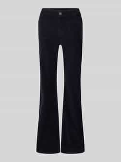 Opus Flared fit corduroy broek in ribcordlook model 'Ebbi'