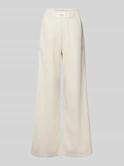 VILLA SOPHIE Wide leg linnen broek met elastische band model 'ELLA'