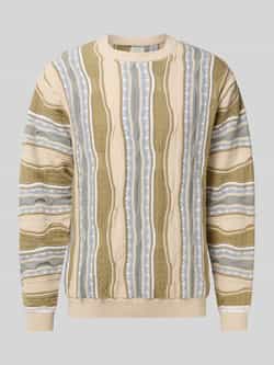 Redefined Rebel Gebreide pullover met ribboorden model 'TETON'