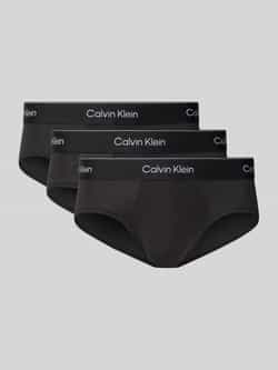 Calvin Klein Underwear Slip met elastische band met label in een set van 3 stuks