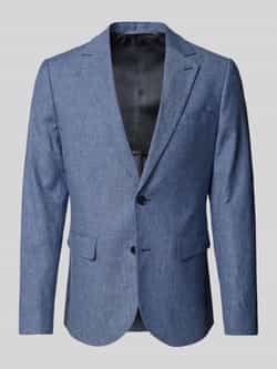 Matinique Slim fit 2-knoops colbert van linnenmix model 'George'