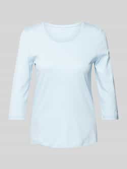 Christian Berg Woman T-shirt met 3 4-mouwen in effen design