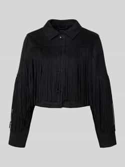 Only Jack in leerlook met lange franjes model 'DIANE LIFE'