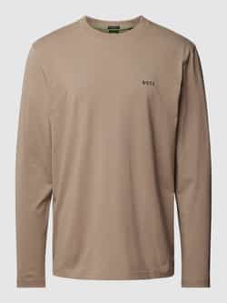 BOSS Green Shirt met lange mouwen en labelprint