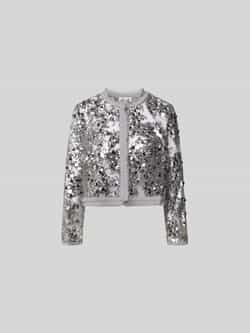 blouse met all-over pailletten