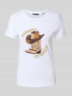 Zero T-shirt met motiefprint