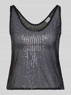 Pieces Slim fit blousetop met pailletten model 'JACK'