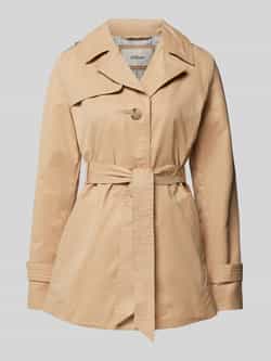 s.Oliver RED LABEL Korte trenchcoat met strikceintuur