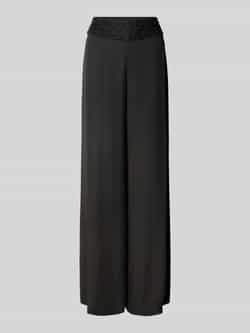 Marc Cain Wide fit broek met kralen en ritssluiting opzij