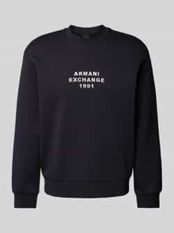 Armani Exchange Sweatshirt met labelstitching