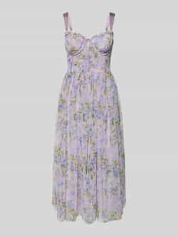 Lace & Beads Knielange cocktailjurk met ritssluiting