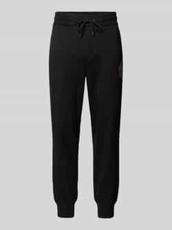Boss Relaxed fit sweatpants met labelbadge model 'Lamont'