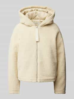 Calvin Klein Pluchen jack SHERPA JACKET met een logo-opschrift