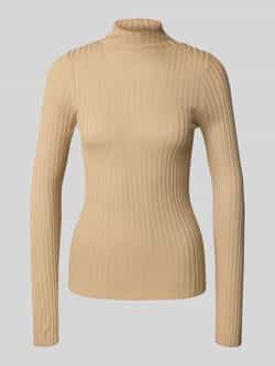 Liu Jo White Gebreide pullover met opstaande kraag