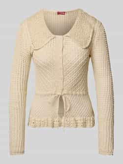 Staud Cardigan met ajourpatroon model 'VIENNA'