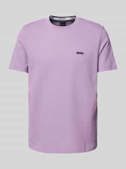 BOSS Green T-shirt met labelstitching model 'Taddy'