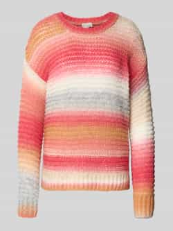 Milano italy Gebreide pullover van wolmix met ronde hals