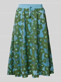 Essentiel Midirok met bloemenmotief model 'FLOWER'