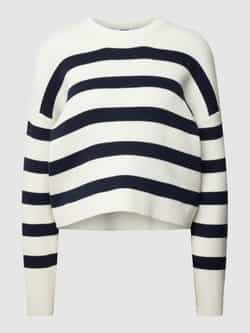 Esprit Gebreide pullover met streepmotief