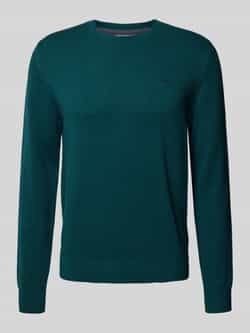 s.Oliver RED LABEL Regular fit gebreide pullover van puur katoen met labelstitching