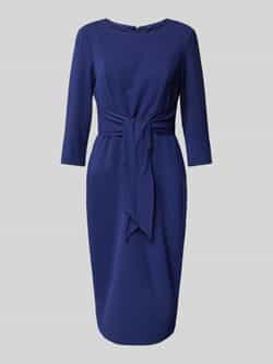 Adrianna Papell Knielange cocktailjurk met knoopdetail