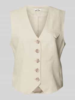 MbyM Linnen gilet met V-hals model 'Flavio'