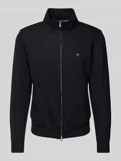 Christian Berg Men Sweatjack met labelstitching