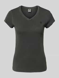 G-Star Raw T-shirt met geribde V-hals