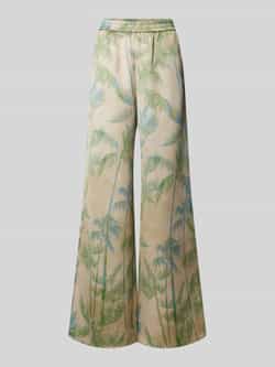 MAX&Co. Wide leg stoffen broek met elastische band model 'ACRUX'