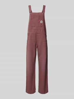 Carhartt Work In Progress Straight leg tuinbroek met labelpatch model 'Bib'