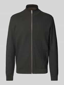 Tom Tailor Regular fit gebreid jack van puur katoen met structuurmotief