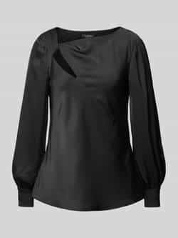 Lauren Ralph Lauren Slim fit blouse met cut-out model 'LARONA'