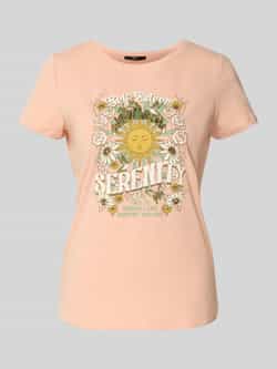Zero T-shirt met motiefprint en ronde hals